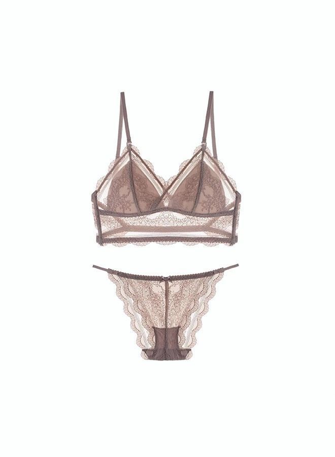 NIBEMINENT Women's Fashion Light Bra Suit Lace Adjustable Shoulder Strap Various Belt Wearing Ways Underwear - Image 1