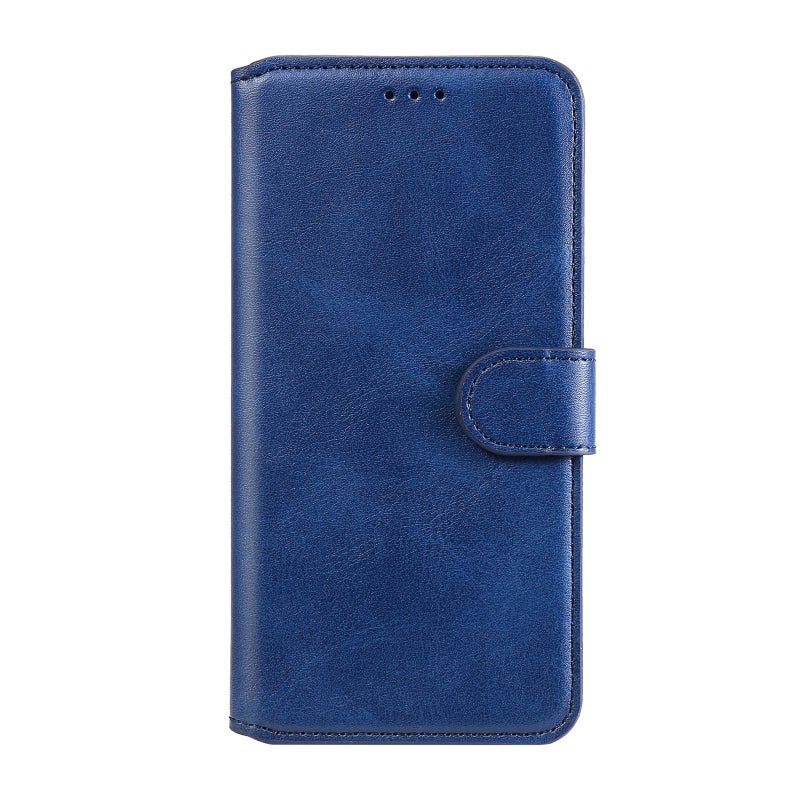 HuHa Protective Cover For Xiaomi Poco M4 Pro Classic Calf Texture PU + TPU Horizontal Flip Leather Case(Blue) - Image 2