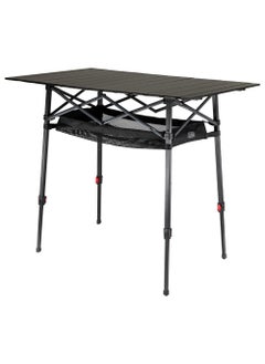 ARB Pinnacle Camp Table - Outdoor Camping Table Foldable With Aluminium Table Top & Crossbars - Adjustable Height 79-99Cm - Large Tabletop 114X70Cm - 10500171  - Image 1