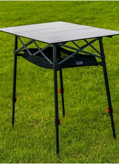 ARB Pinnacle Camp Table - Outdoor Camping Table Foldable With Aluminium Table Top & Crossbars - Adjustable Height 79-99Cm - Large Tabletop 114X70Cm - 10500171  - Image 4