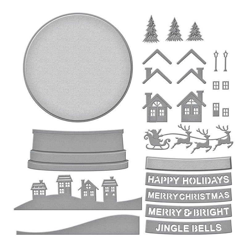 Spellbinders S6-222 Simon's Snow Globe Etched Dies by Simon Hurley - Image 4