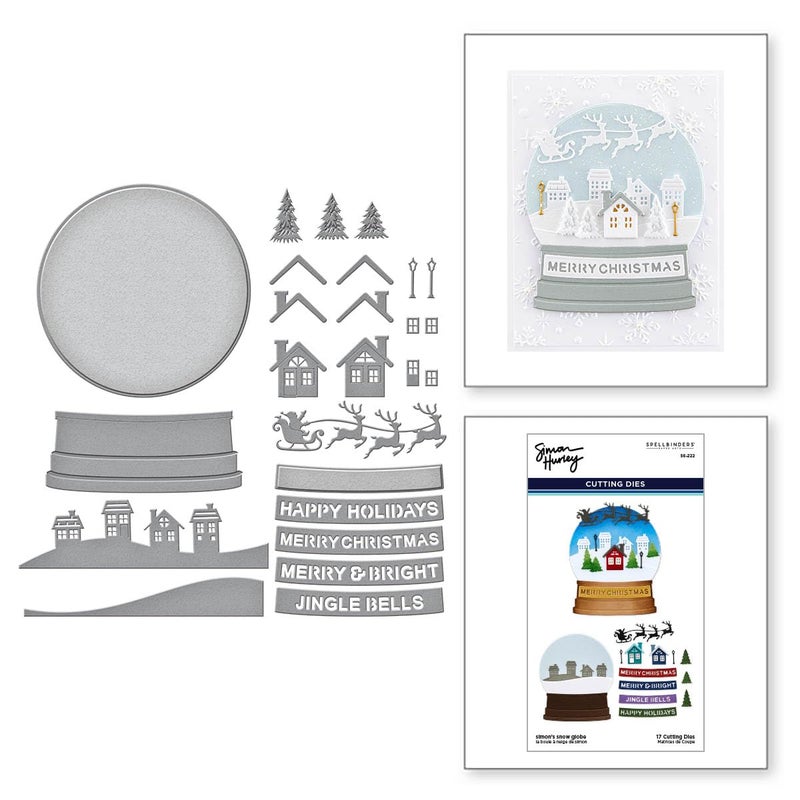 Spellbinders S6-222 Simon's Snow Globe Etched Dies by Simon Hurley - Image 2