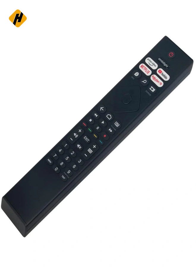 HuHa - Replace Remote Control fit for Philips 4K Ultra HD LED TV 50PUS7406/12 55PUS7406/12 55PUS7956/12 65PUS7956/12 70PUS7956/12 43PUS8106/12 50PUS8106/12 55PUS8106/12 65PUS8106/12 70PUS8106/12 with battery - Image 1