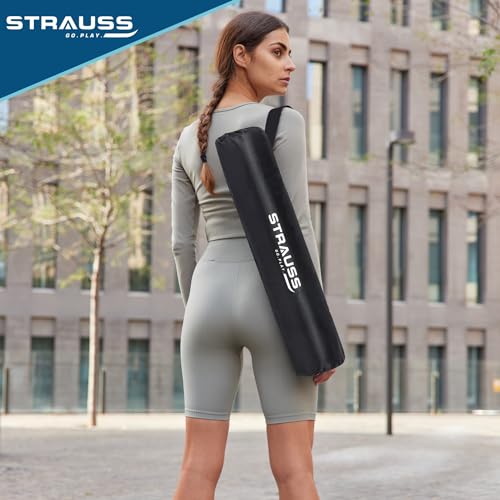 Strauss TPE Eco-friendly Yoga Mat with Carry Bag |Anti-Slip Exercise & Fitness Yoga Mat for Men & Women|Home & Gym Mat for Workout, Yoga,Pilates & Floor Exercises| 4mm, Green - Image 5