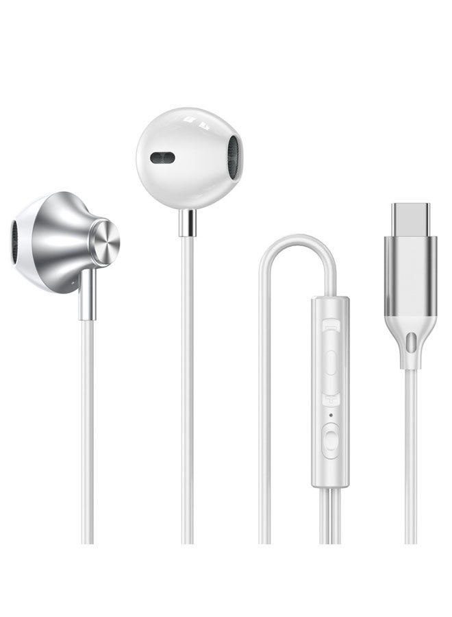 سماعة أذن داخلية سلكية ستيريو مزودة بمنفذ  تناسب جميع الأجهزة Type-C - Image 1