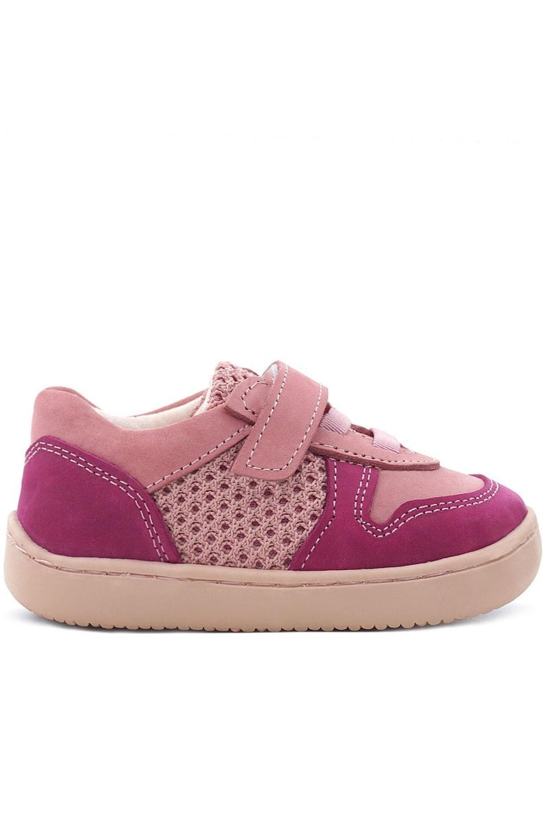 Rakerplus Raker Plus Pop children's athletic shoes, made of genuine leather in pink, with an elastic Velcro strap. - Image 4