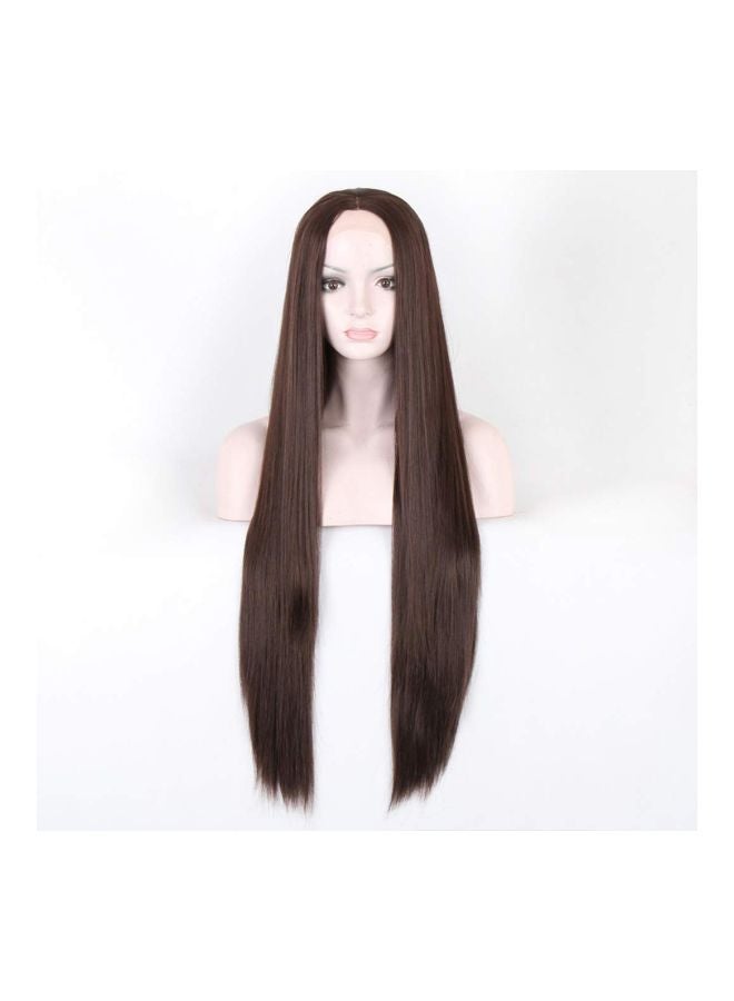 NIBEMINENT Long Straight Hair Wig Blonde 27.56inch - Image 3