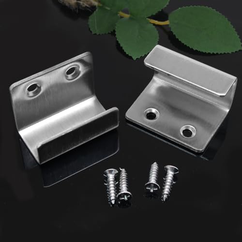 Murtenze 10Pack Tile Hanger Stainless Steel Wall Hanger Fastener Bracket, Wall Hook Picture Frame Fixing Brackets Hooks with Mounting Screws for Ceramic Tile Display(Inner Width 20mm/0.79") - Image 3
