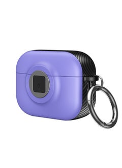 Airpodspro2 Earphone Set For Apple Headphone Lock Soft Shell Protective Shell 3 Generation Creative Earphone Case-Color:Violet-Applicable Models:Airpods Pro