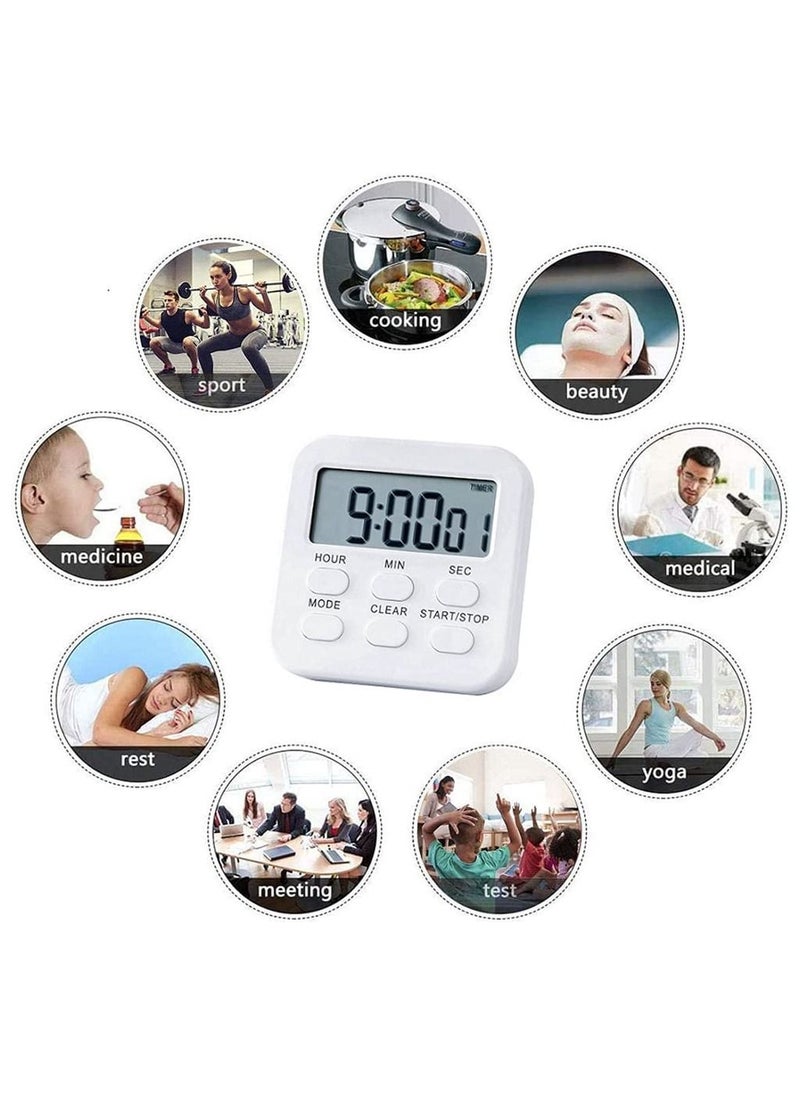 SYOSI Kitchen Timer Cooking, Digital Kitchen Timer, Magnetic Digital Timer Classroom Timer, for Kids, Sports Teachers, Cooking Baking Sports Games Office  - Image 4