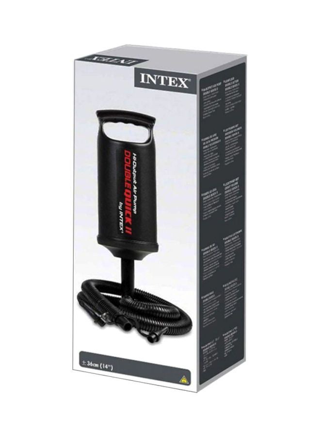 INTEX Double Quick II High Output Air Pump - Black Black 36cm - Image 2