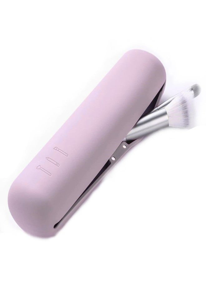 جولدن بيرد حامل فرش مكياج على شكل طائر ذهبي - علبة صغيرة من السيليكون لفرش المكياج، حاوية أنيقة لفرش كريم الأساس للسفر (الفرش غير متضمنة) (لون خوخي) - Image 1