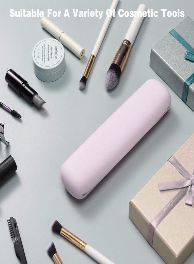 جولدن بيرد حامل فرش مكياج على شكل طائر ذهبي - علبة صغيرة من السيليكون لفرش المكياج، حاوية أنيقة لفرش كريم الأساس للسفر (الفرش غير متضمنة) (لون خوخي) - Image 5