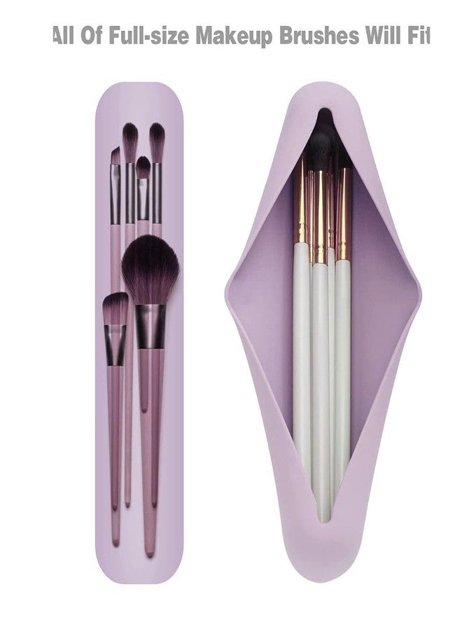 جولدن بيرد حامل فرش مكياج على شكل طائر ذهبي - علبة صغيرة من السيليكون لفرش المكياج، حاوية أنيقة لفرش كريم الأساس للسفر (الفرش غير متضمنة) (لون خوخي) - Image 3