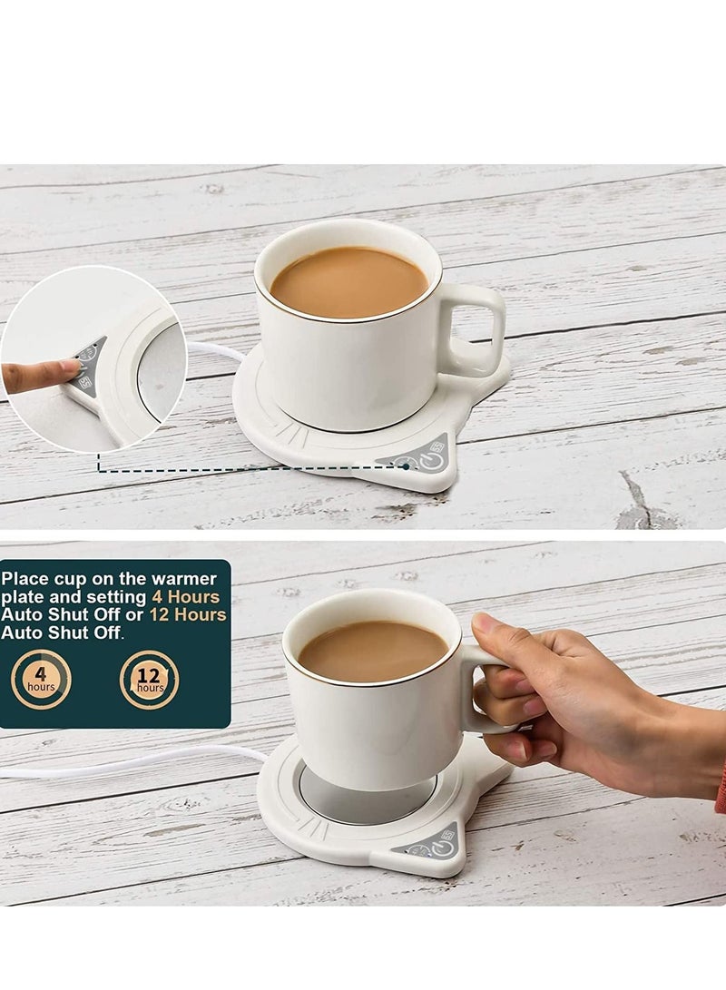 سيوسي كوب قهوة مدفئ كهربائي مسخن للمشروبات للمكتب سخان ذكي للإغلاق التلقائي للتسخين استخدام مكتب المنزل لتسخين حليب الشاي - Image 4