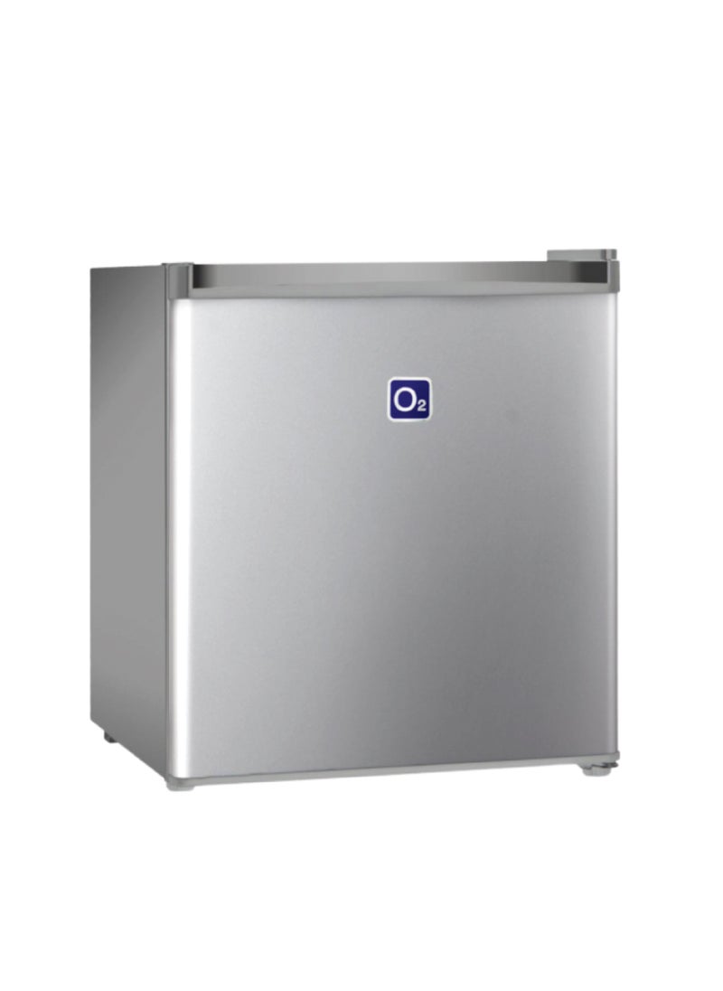 O2 Single Door Refrigerator, 1.5 Cubic Feet 42.4 Liter Capacity, Silver, OBD-42W  - Image 1