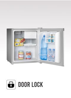 O2 Single Door Refrigerator, 1.5 Cubic Feet 42.4 Liter Capacity, Silver, OBD-42W  - Image 3