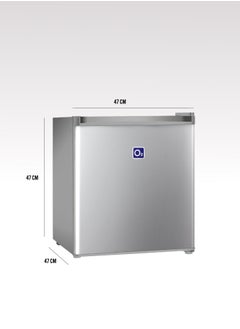 O2 Single Door Refrigerator, 1.5 Cubic Feet 42.4 Liter Capacity, Silver, OBD-42W  - Image 5