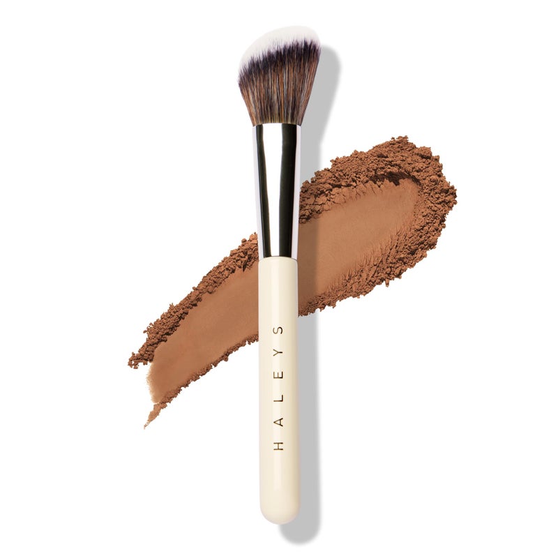 HALEYS Angled Contour Brush â€“ Face Sculpting & Bronzer Brush for Powder & Cream Makeup, Precision Cheek Definition, Seamless Blendin, Vegan, Dermatologist-Tested - Image 1