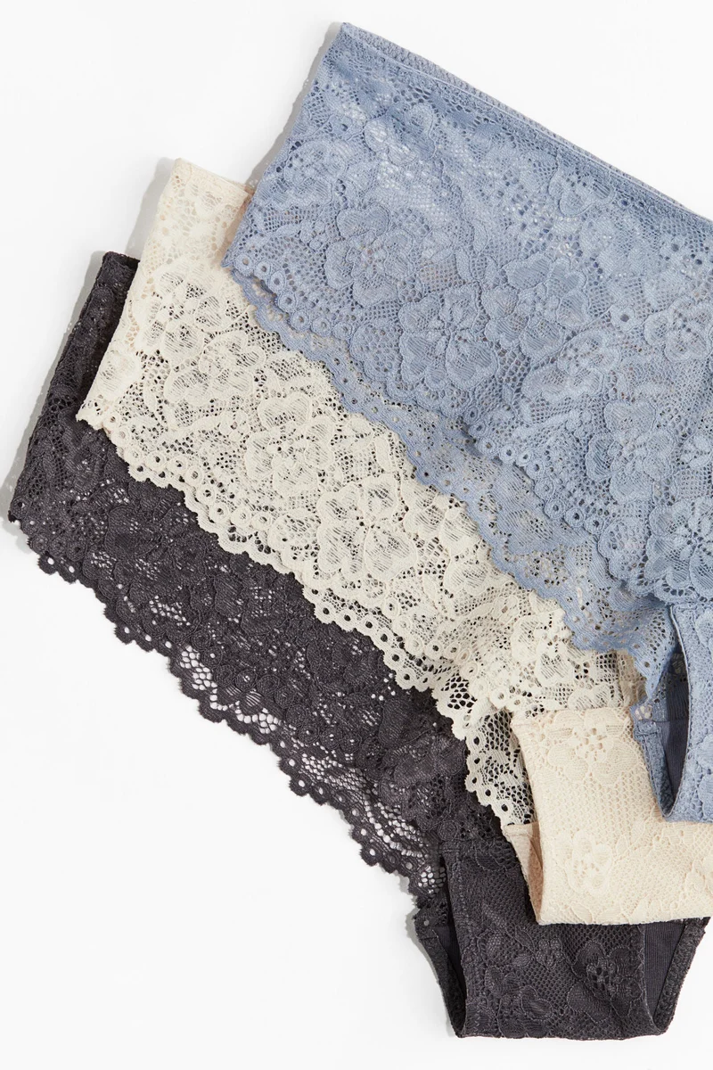H&M 5-pack lace hipster briefs