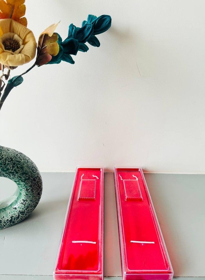 دي أس أس علبة هدايا سلسلة DSS مخملية مزينة بالمجوهرات، مجموعة من علب السلسلة (مجموعة) (عبوة من 2) (لون عنابي شفاف) - Image 3