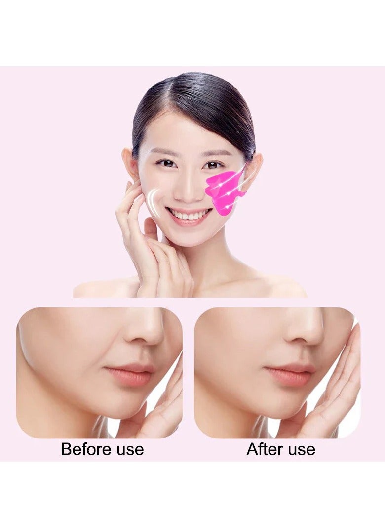 OASIS-TH 2 Pcs Silicone Face Lifting Facial Mask Lift Ear Patches Diminish Fine Rose Fragrance Stretch Soft Lift Prevent Sagging Facial Beauty  - Image 3