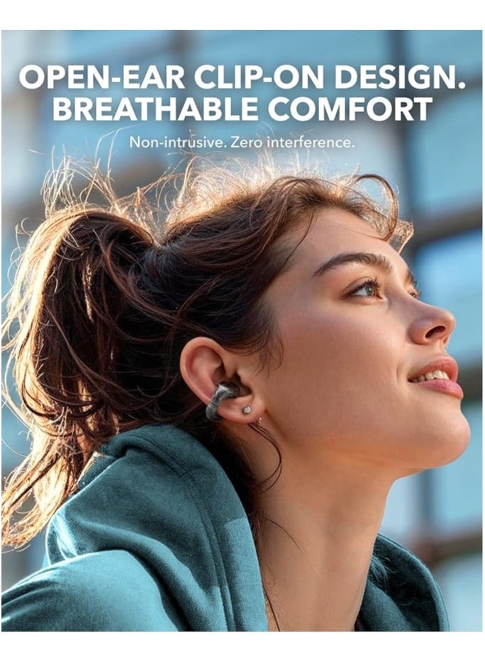 Soundcore C30i by Anker, Open-Ear Earbuds, Clip-On Headphones, Lightweight Comfort, Stable Fit, Firm-Shell Design, Attachable Ear Grips, Big Drivers for Clear Audio, Playtime 10H-30H , IPX4 Water-Resistant Black - Image 2