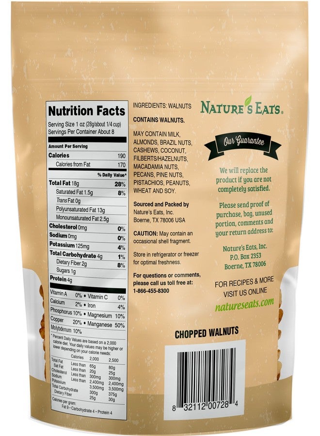 Nature's Eats Chopped Walnuts, 8 Oz - Image 2