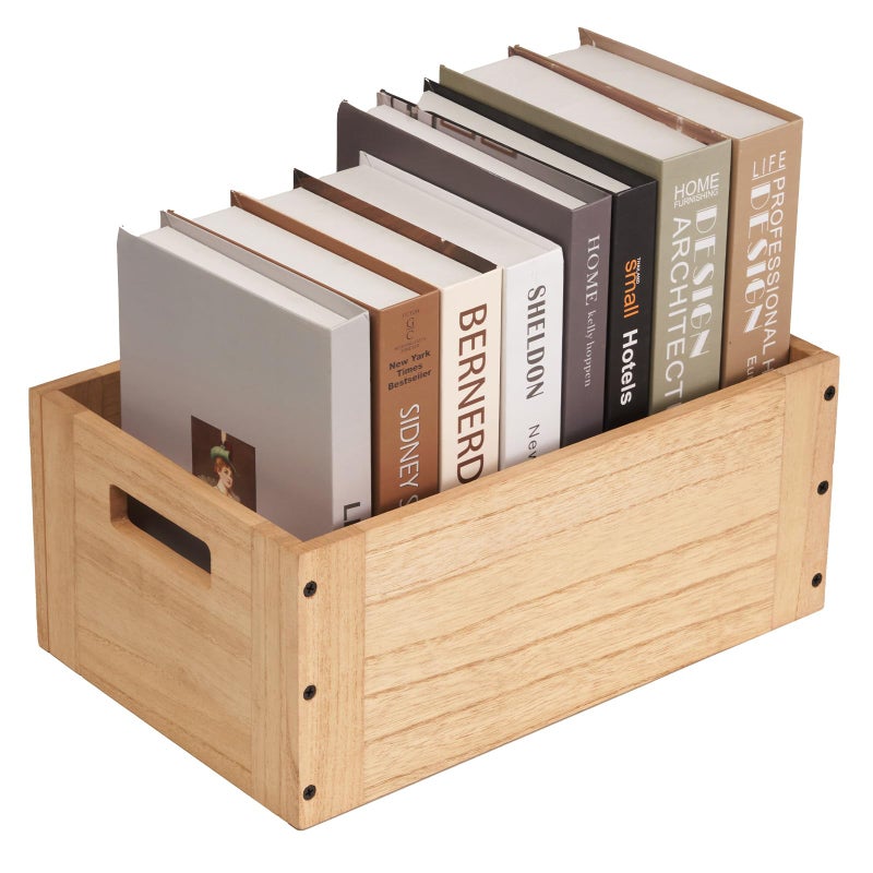 KIRIGEN Stackable Wood Storage Cube Basket Bins Organizer for Home Books Clothes Toy  Modular Open Cubby Storage System  Office Bookcase shelves C15NA