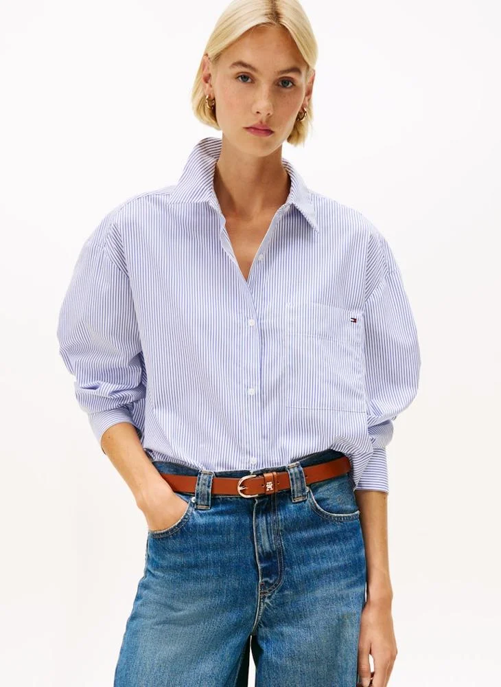 TOMMY HILFIGER Casual Poplin Long Sleeve Shirt