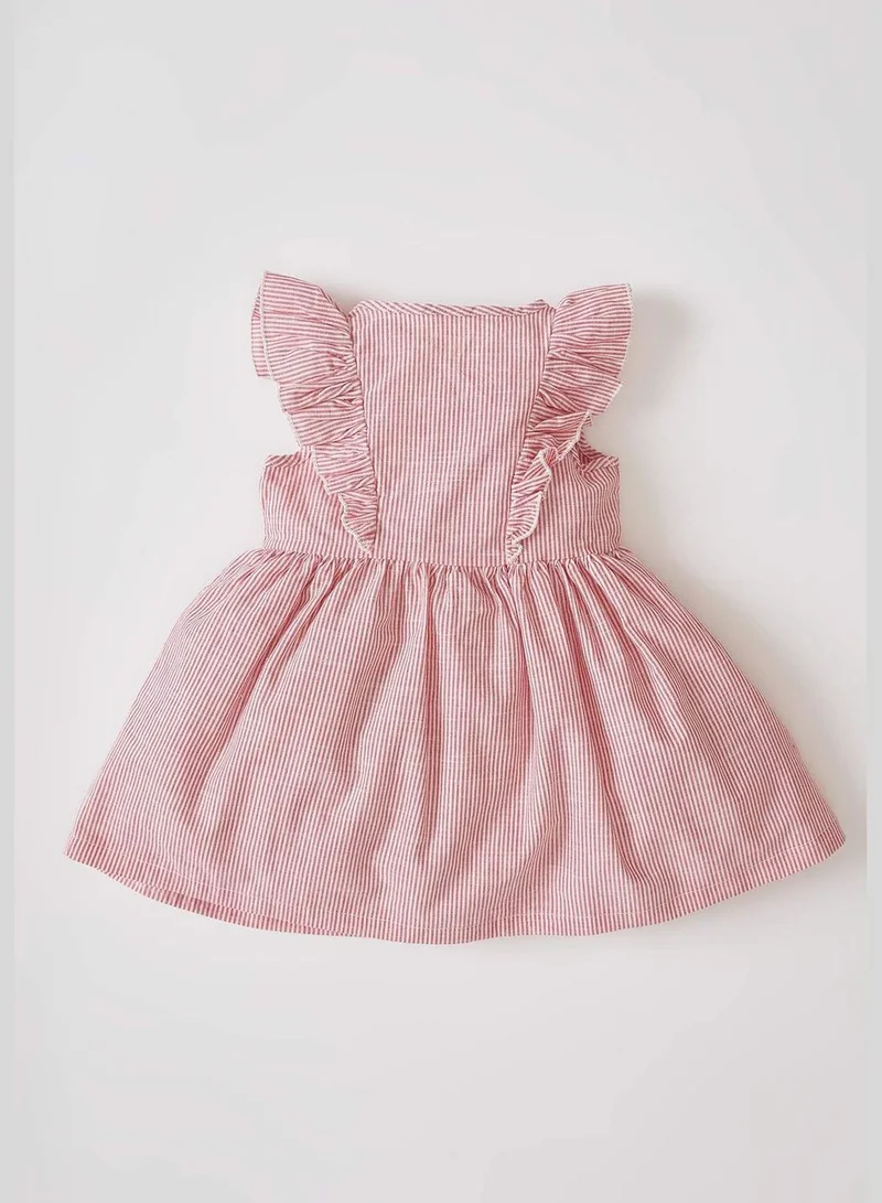 DeFacto Striped Ruffle Dress