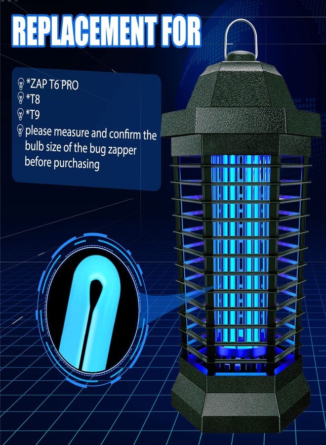 Kittmip Zapper Light Bug Zapper Replacement Bulbs Insect Attracting Lamp FUL15W BL U Shaped Twin Tube Fluorescent UV Lamp 7.56 x 1.80 x 0.93 inch (White,4 Pieces) - Image 4