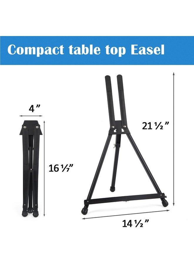 Falling In art Falling in Art Aluminum 15" to 21" Tabletop Easel Display, Black Tripod with Rubber Feet, Holds Canvas, Paintings, Books, Photos, Signs  - Image 2