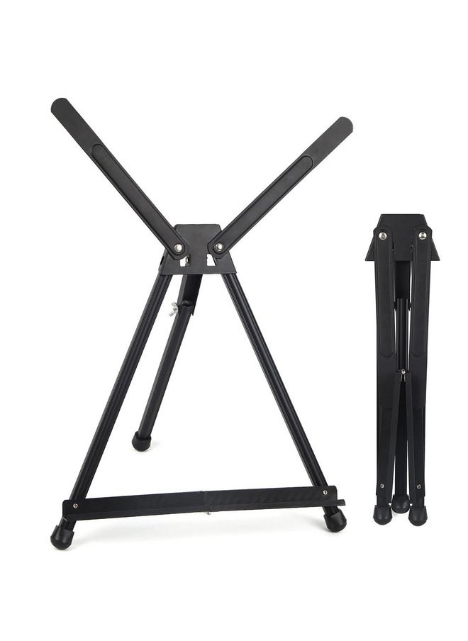 Falling In art Falling in Art Aluminum 15" to 21" Tabletop Easel Display, Black Tripod with Rubber Feet, Holds Canvas, Paintings, Books, Photos, Signs  - Image 1