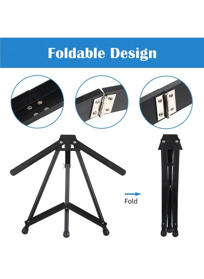 Falling In art Falling in Art Aluminum 15" to 21" Tabletop Easel Display, Black Tripod with Rubber Feet, Holds Canvas, Paintings, Books, Photos, Signs  - Image 4
