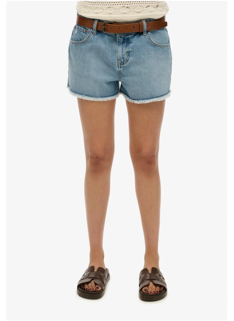 سوبر دراي Mid Rise Denim Hot Short