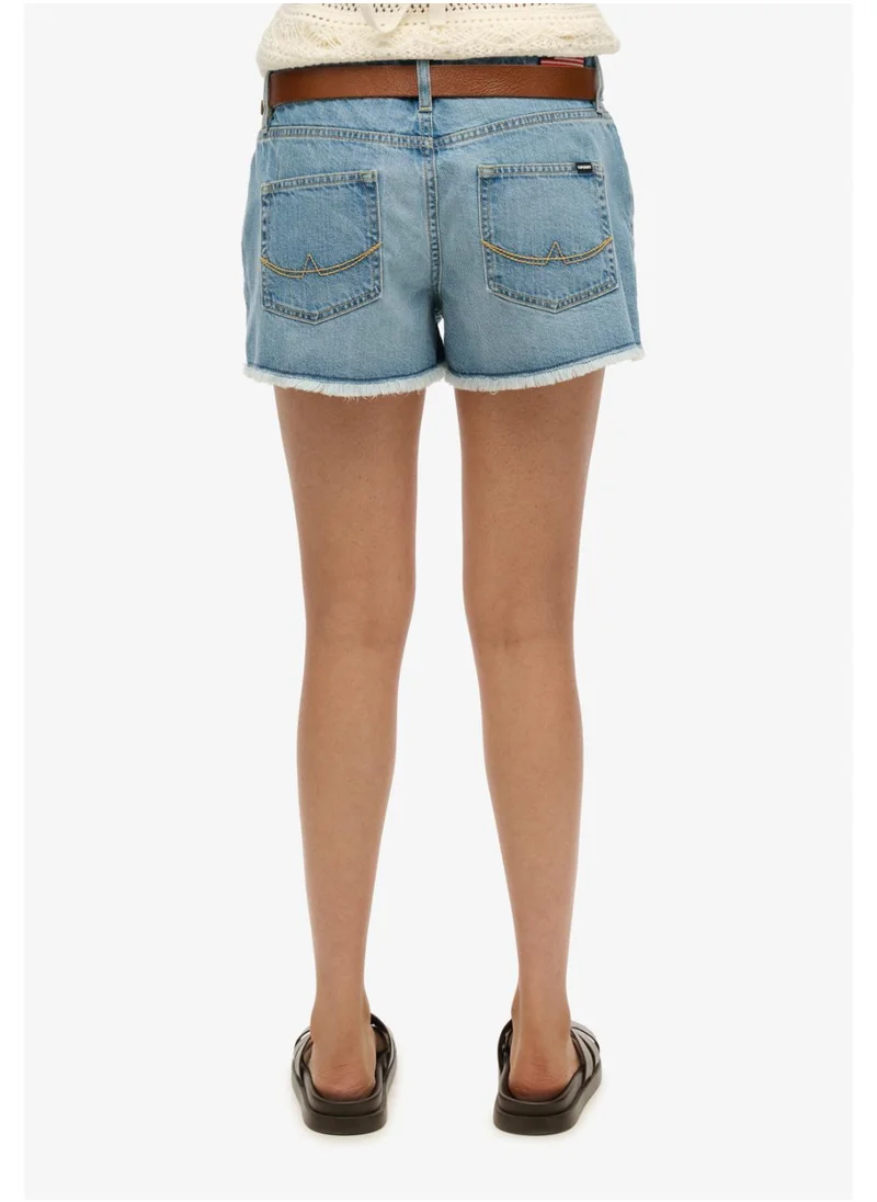 سوبر دراي Mid Rise Denim Hot Short