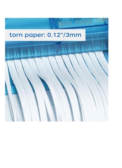 Y&D Hand Shredder, DMG Portable Paper with Dust Box and Non Slip Base Mini Holds 4 Sheets Vertically Cut for Paper, Notes, Bills Cutting Tool  - Image 3