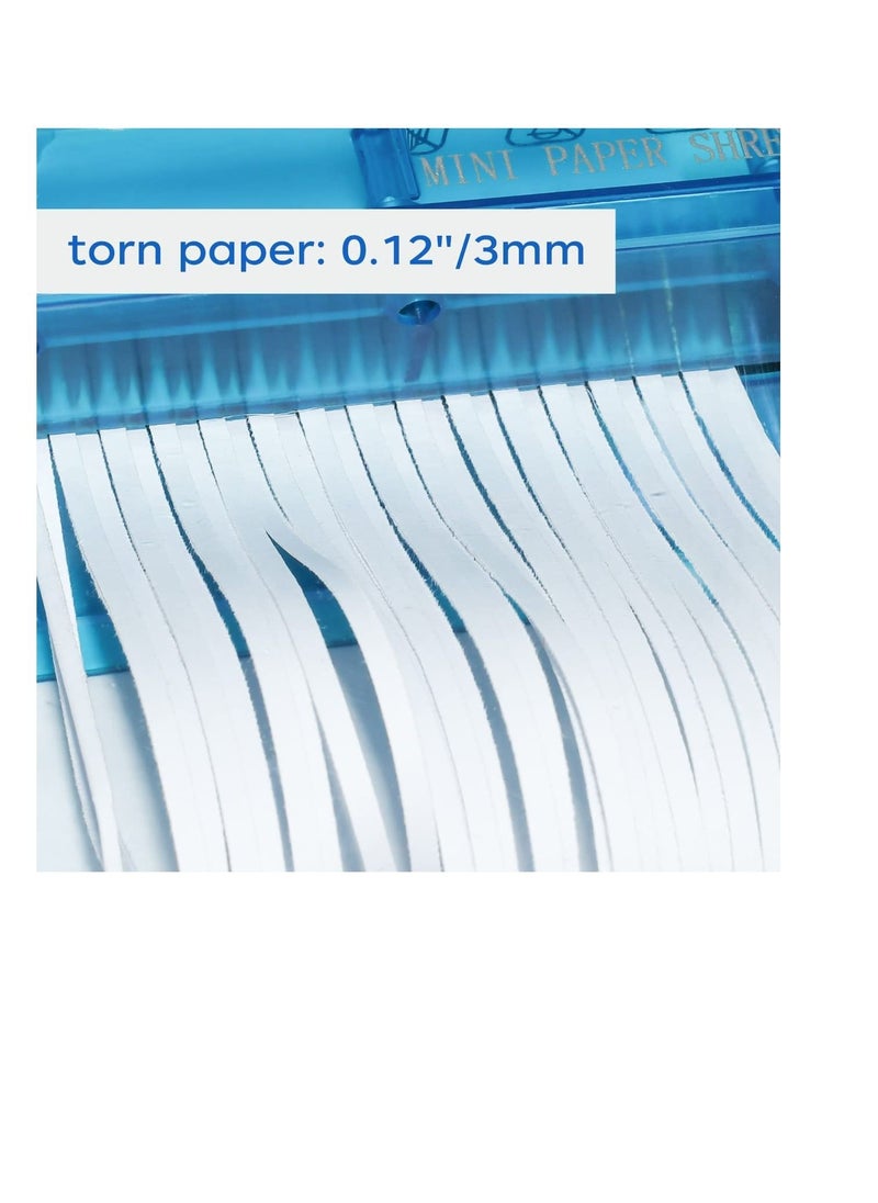Y&D - Hand Shredder, DMG Portable Paper with Dust Box and Non Slip Base Mini Holds 4 Sheets Vertically Cut for Paper, Notes, Bills Cutting Tool - Image 1