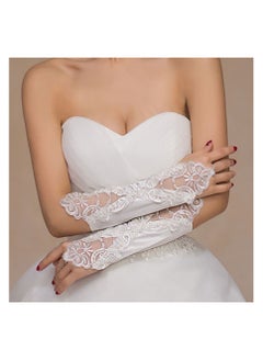 Wedding Satin Pair Lace Embroidered Fingerless Gloves - pzsku/Z826169255A991D79463EZ/45/_/1724145299/25feda1d-dedd-4642-98b5-d0baf04ea40b