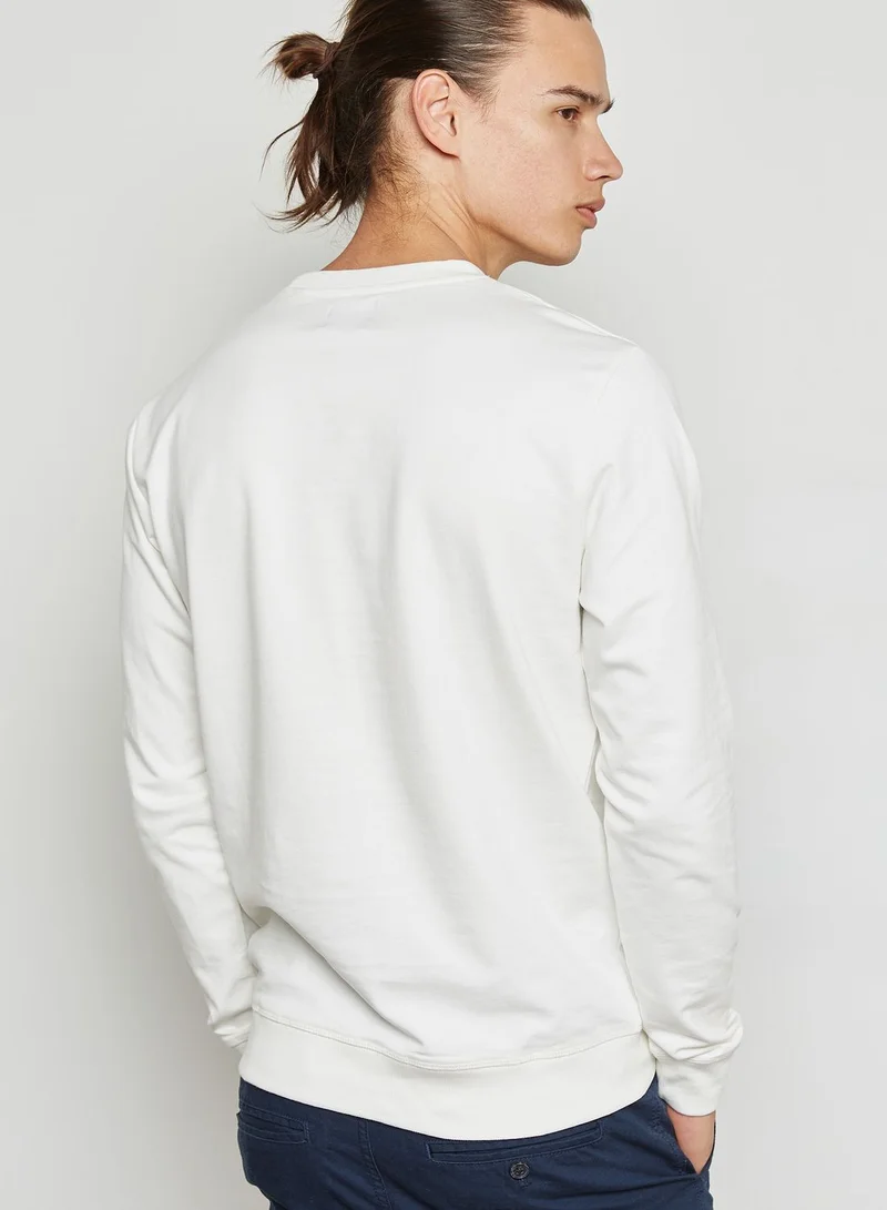 Only & Sons Ted Navy Seal Print Sweatshirt