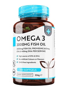Nutravita Omega 3 Fish Oil 2000Mg – 240 Capsules 
