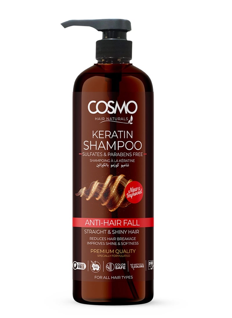 COSMO Keratin Shampoo for Hair Loss Protection 1000 Ml 