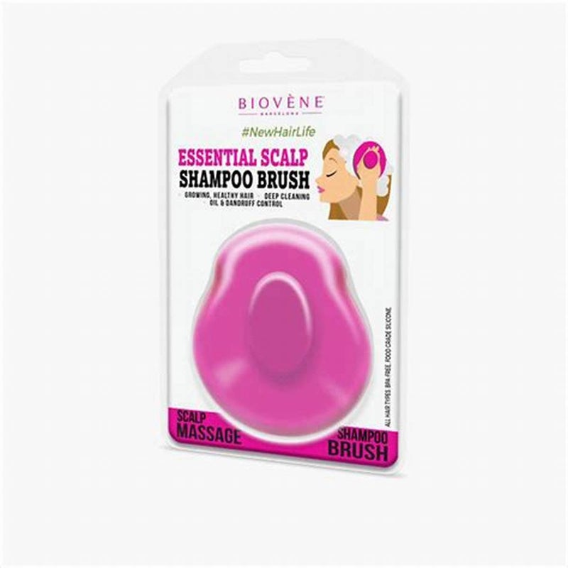 Biovene Essential Scalp Massage Shampoo Brush, Green