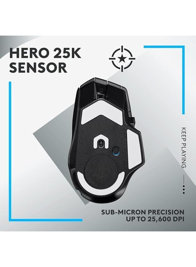 Wireless Gaming Mouse with Optical Mechanical Hybrid Switches – High-Performance 25000 DPI Sensor – Compatible with PC and Mac – Black  - Image 2