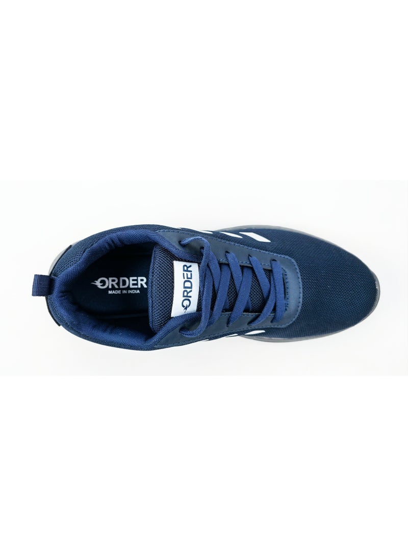 ORDER LiteMove Men's Lightweight Running Shoes -(SJ-203) Blue/White - Image 5