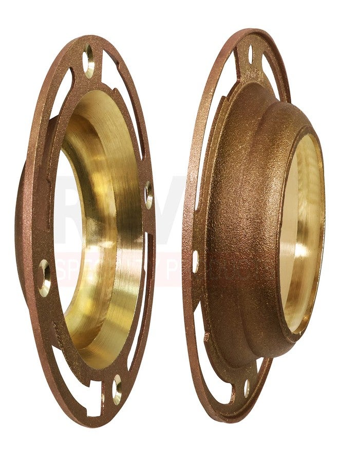 Raven CSUM6252 Closet Flange with Four Mounting Slots, For Load, 4 Inch x 3 Inch, Solid Brass, 4” x 3” For Lead - Image 3