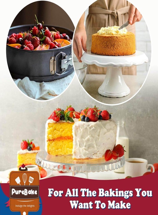 PureBake Springform Cake Pan, 22 cm, Non-Stick with Removable Bottom, Oven-Safe to 450°F, Black - Image 5