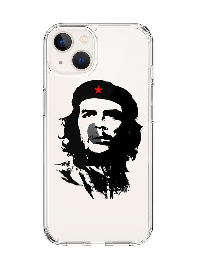 غطاء كلاسيكي شفاف لجهاز آبل آيفون 14 - غلاف هجين ناعم حواف مرنة مضاد للسقوط TPU PC جل رقيق شفاف [مصمم لجهاز آبل آيفون 14] - تشي غيفارا