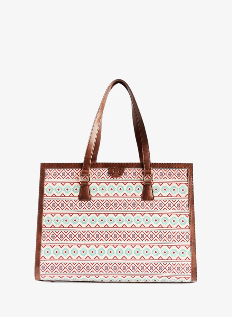 تشومباك Teal By Chumbak Mercado Aztec Office Tote